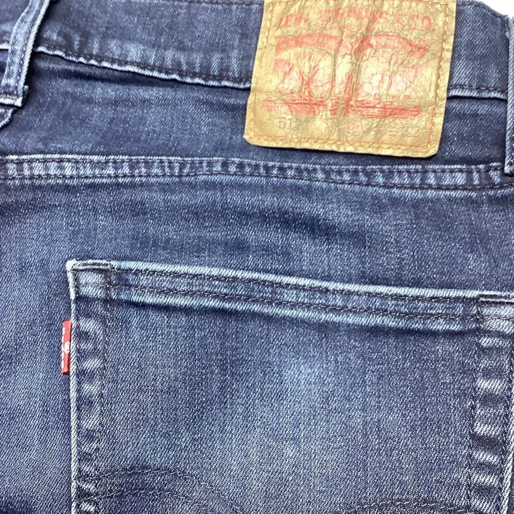 Levis 512 Slim Taper Jeans Mens W34 L32 Dark Wash Stretch Denim